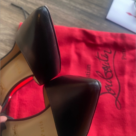 Christian Louboutin Iriza 100mm Eu 38.5 Black - worn 1x 🔥 - Picture 6 of 15